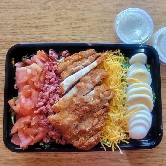 Order Crispy Chicken Salad food online from Burger Nation store, Houston on bringmethat.com