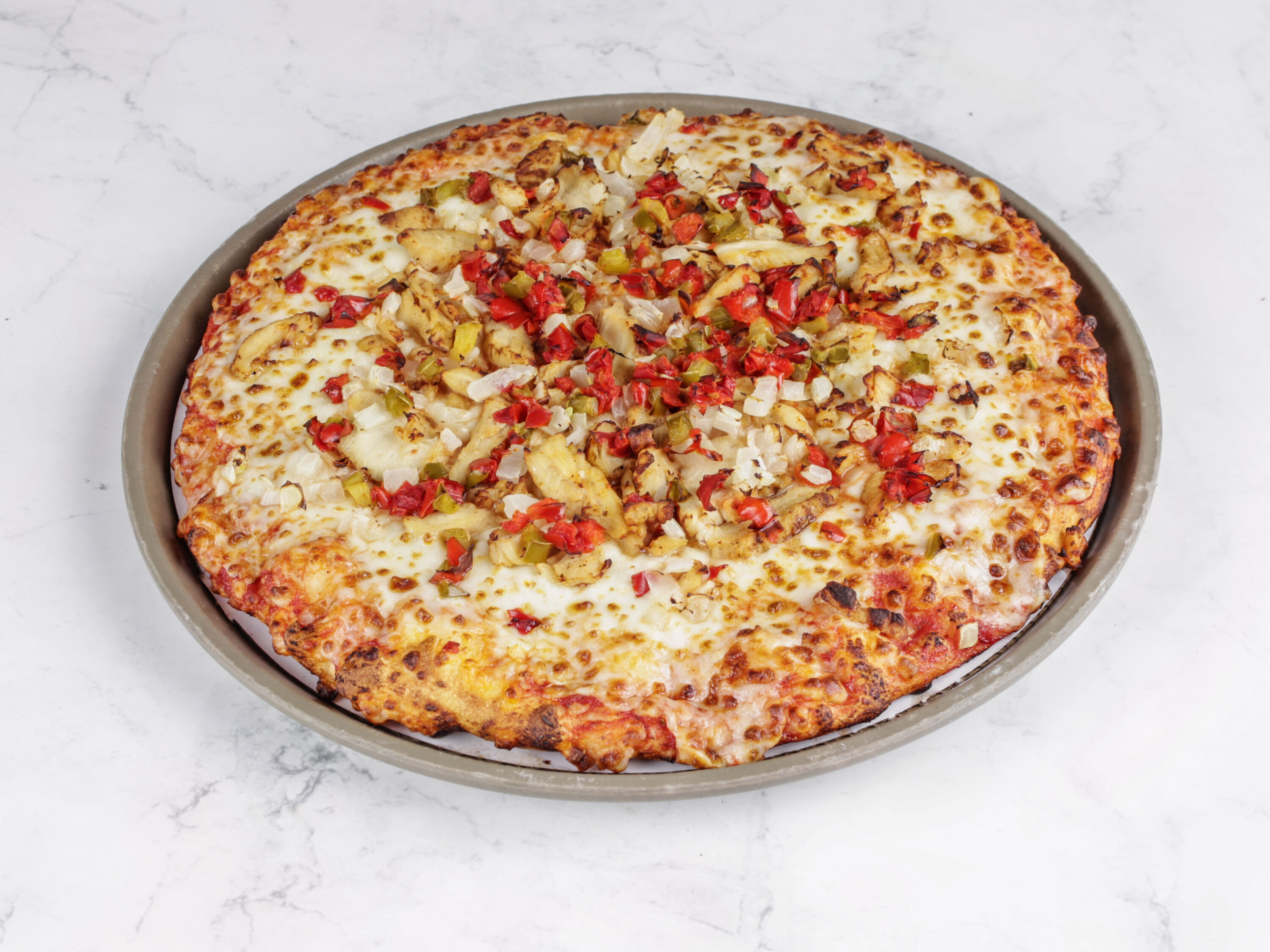 Order Chicken Pizza food online from Sir Pizza - S. Broadway Pl. store, Lexington on bringmethat.com
