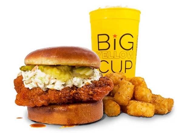 Order Hot Chicken Sandwich Combo food online from Trailer Birds store, North Richland Hills on bringmethat.com