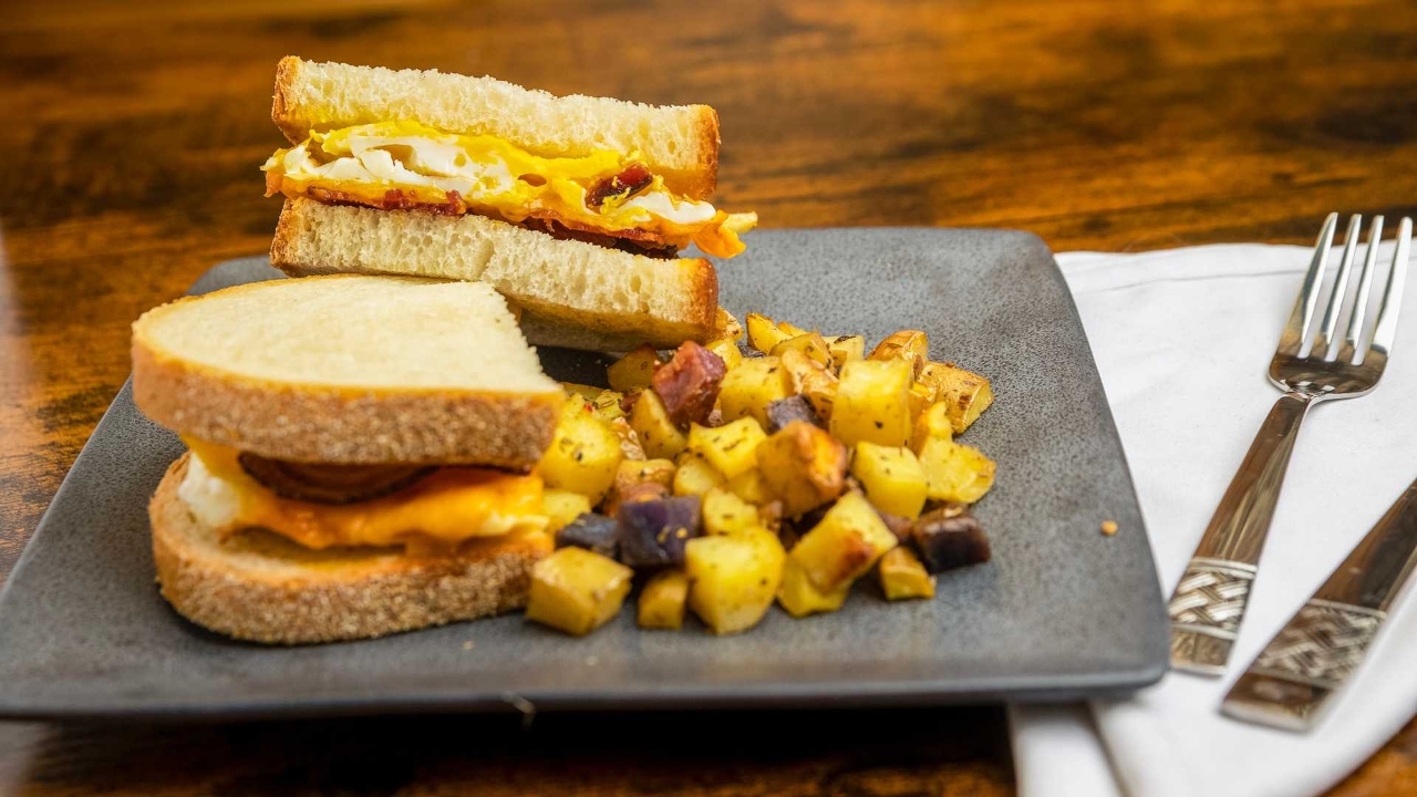 Order Bacon, Egg & Cheese Sandwich food online from Red store, Red Bank on bringmethat.com
