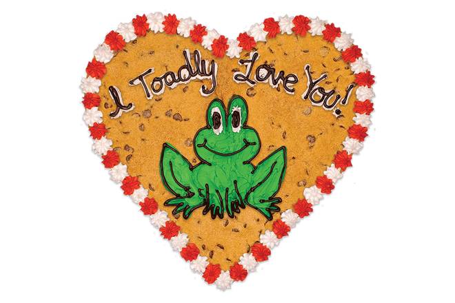 Order #507: I Toadly Love You Heart food online from Nestle Toll House Cafe store, Tulsa on bringmethat.com