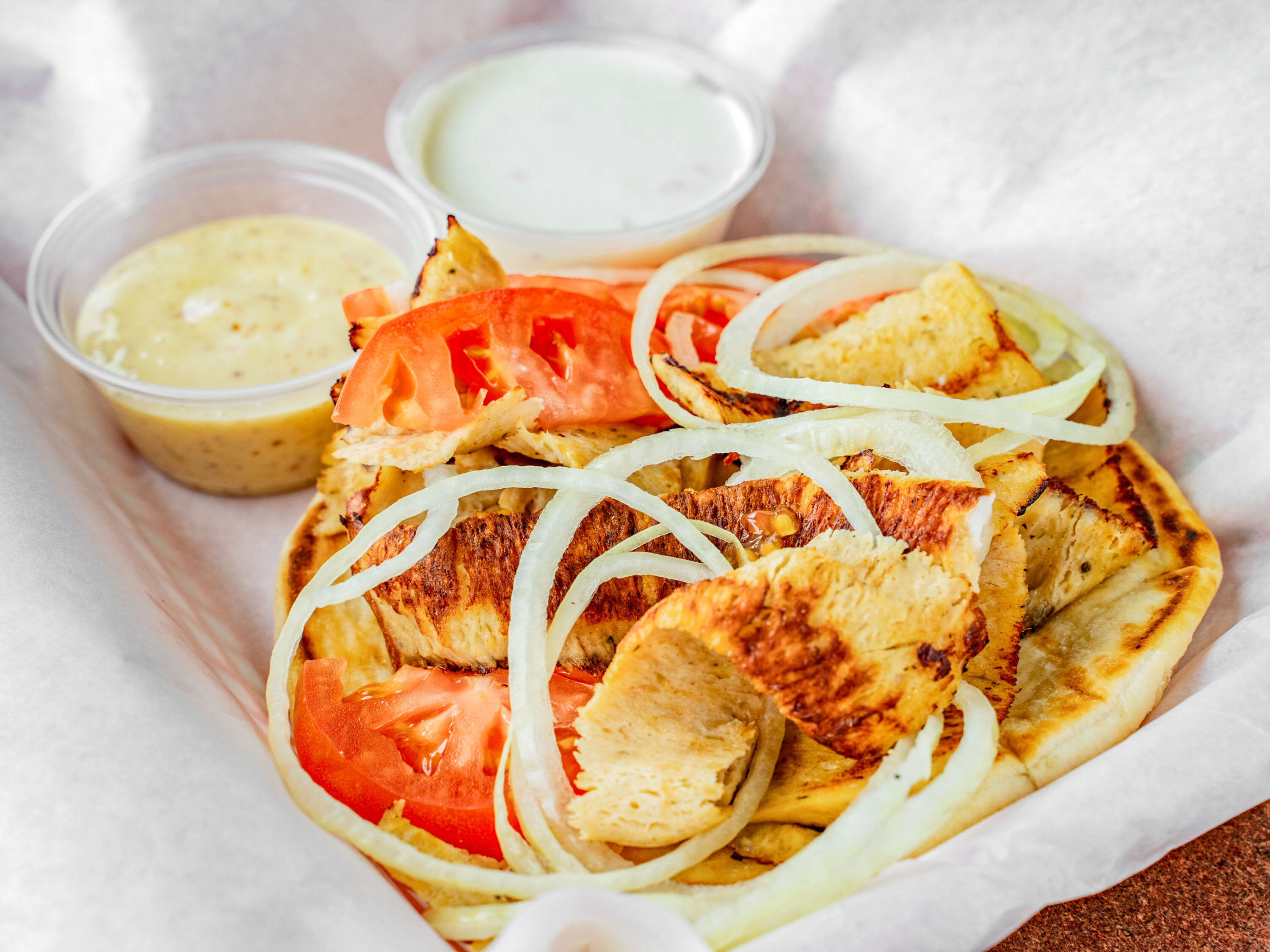 Order Chicken Gyros Meal food online from Johnny's Red Hots store, Naperville on bringmethat.com