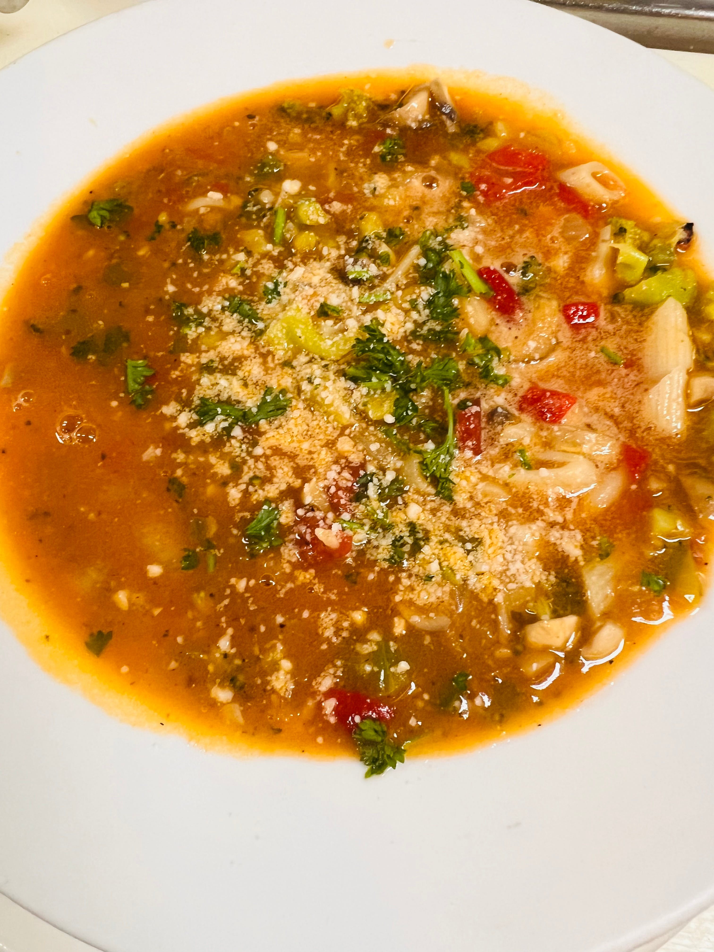 Order Minestrone Soup - Soup food online from Bella Sera Italian Restaurant store, Copperas Cove on bringmethat.com