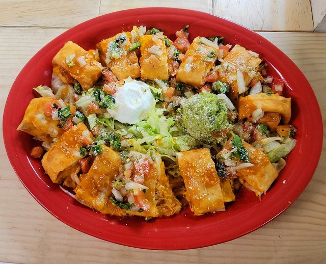 Order Chicken Taquitos food online from Chapala Mexican Kitchen store, Oklahoma City on bringmethat.com