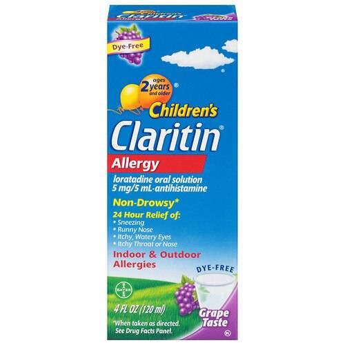 Order Claritin Children's 24 Hour Allergy Relief Dye-Free Syrup Grape - 4.0 oz food online from Walgreens store, Monroe on bringmethat.com