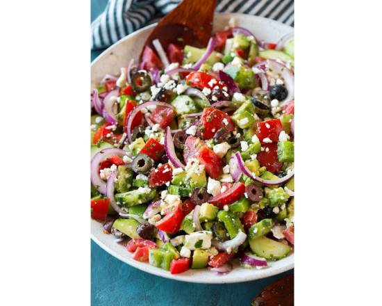 Order Greek Salad food online from Bagel Toasterie store, Commack on bringmethat.com