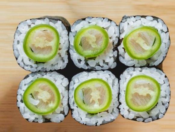 Order Yellowtail Jalapeno Roll food online from Taisho Bistro Japanese store, Henrietta on bringmethat.com