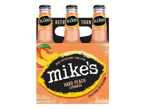 Order Mike's Hard Peach Lemonade - 6x 12oz Bottles food online from Zest Market & Liquor store, Phoenix on bringmethat.com