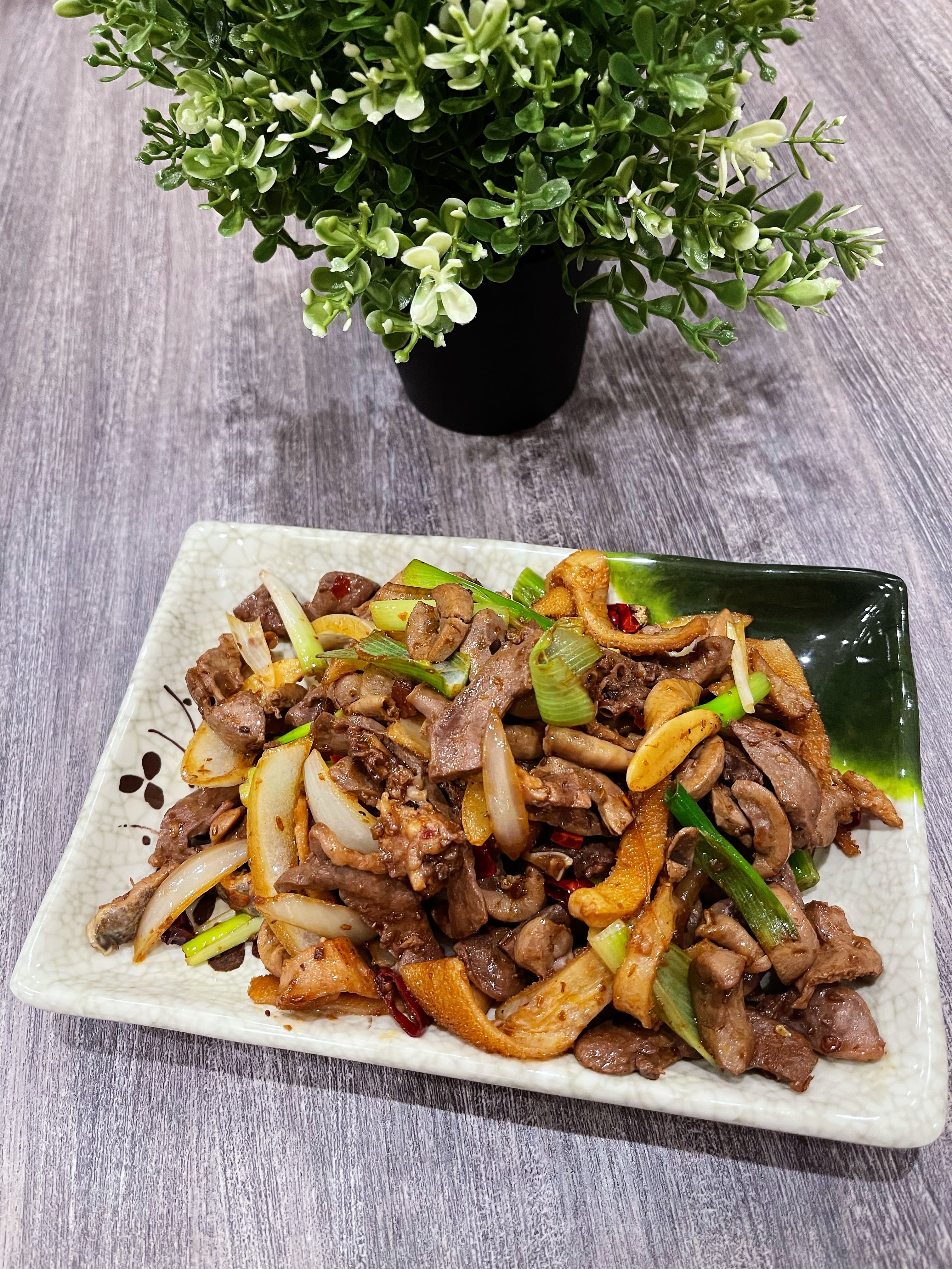 Order 16. Stir-fried Lamb Intestine Dish food online from Xian Cuisine store, Naperville on bringmethat.com