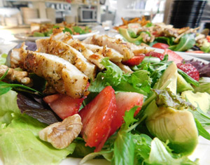 Order Tropical Walnut Chicken Salad  food online from Niko Breakfast Club store, Romeoville on bringmethat.com