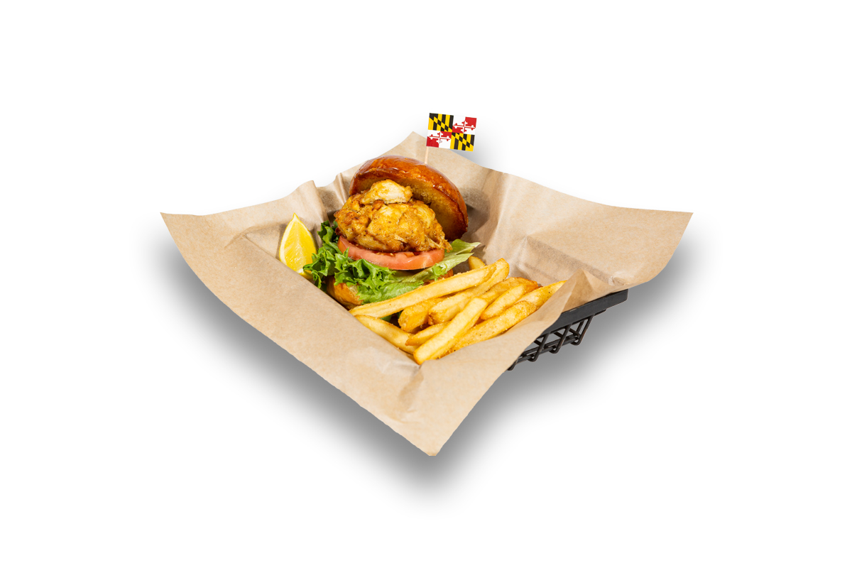 Order Maryland Crab Cake Sandwich food online from The Greene Turtle store, Laplata on bringmethat.com
