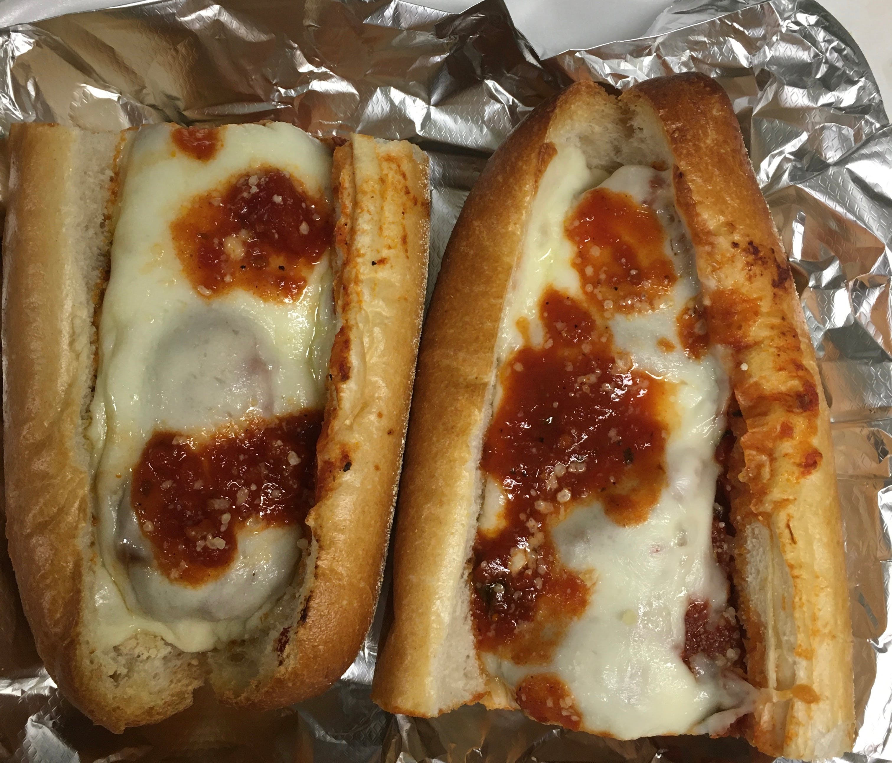 Order Angus Meatball Parm Hoagie - Hoagie food online from Amici Vicinato store, Lafayette Hill on bringmethat.com