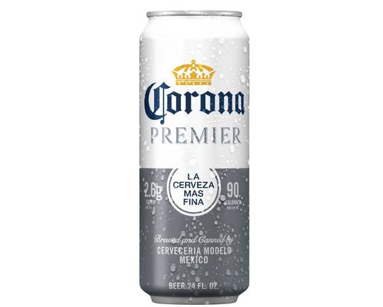 Order Corona Premier Mexican Import Beer can, 24fl oz Cans, 4.0% ABV food online from Pacific Liquor Market store, Bell Gardens on bringmethat.com