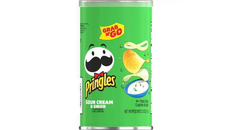 Order Pringles Potato Crisps Chips, Sour Cream And Onion Flavored Grab And Go, food online from Exxon Constant Friendship store, Abingdon on bringmethat.com