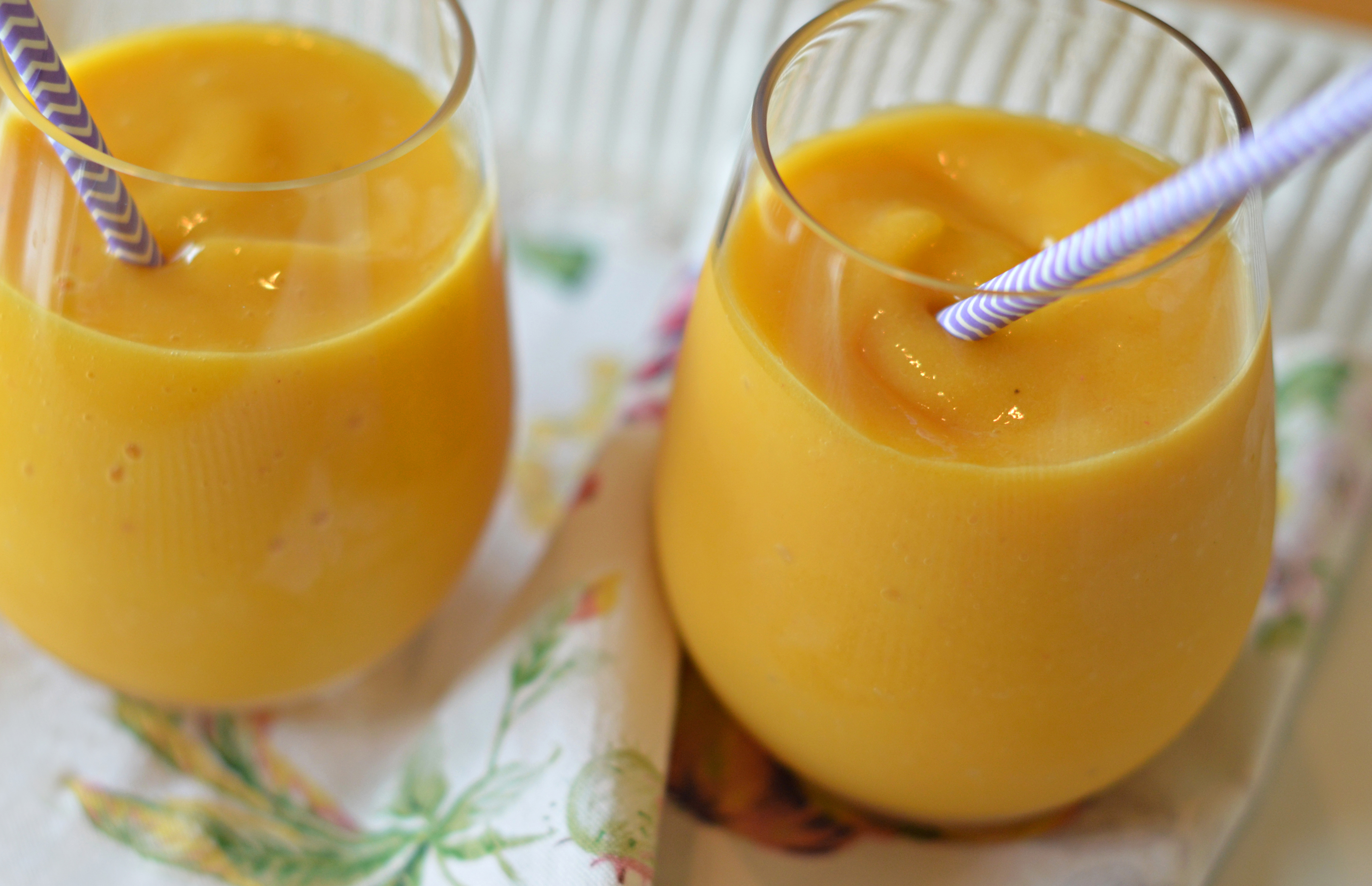 Order Mango and Peach Smoothie food online from Sweet & Fresh store, Atlanta on bringmethat.com