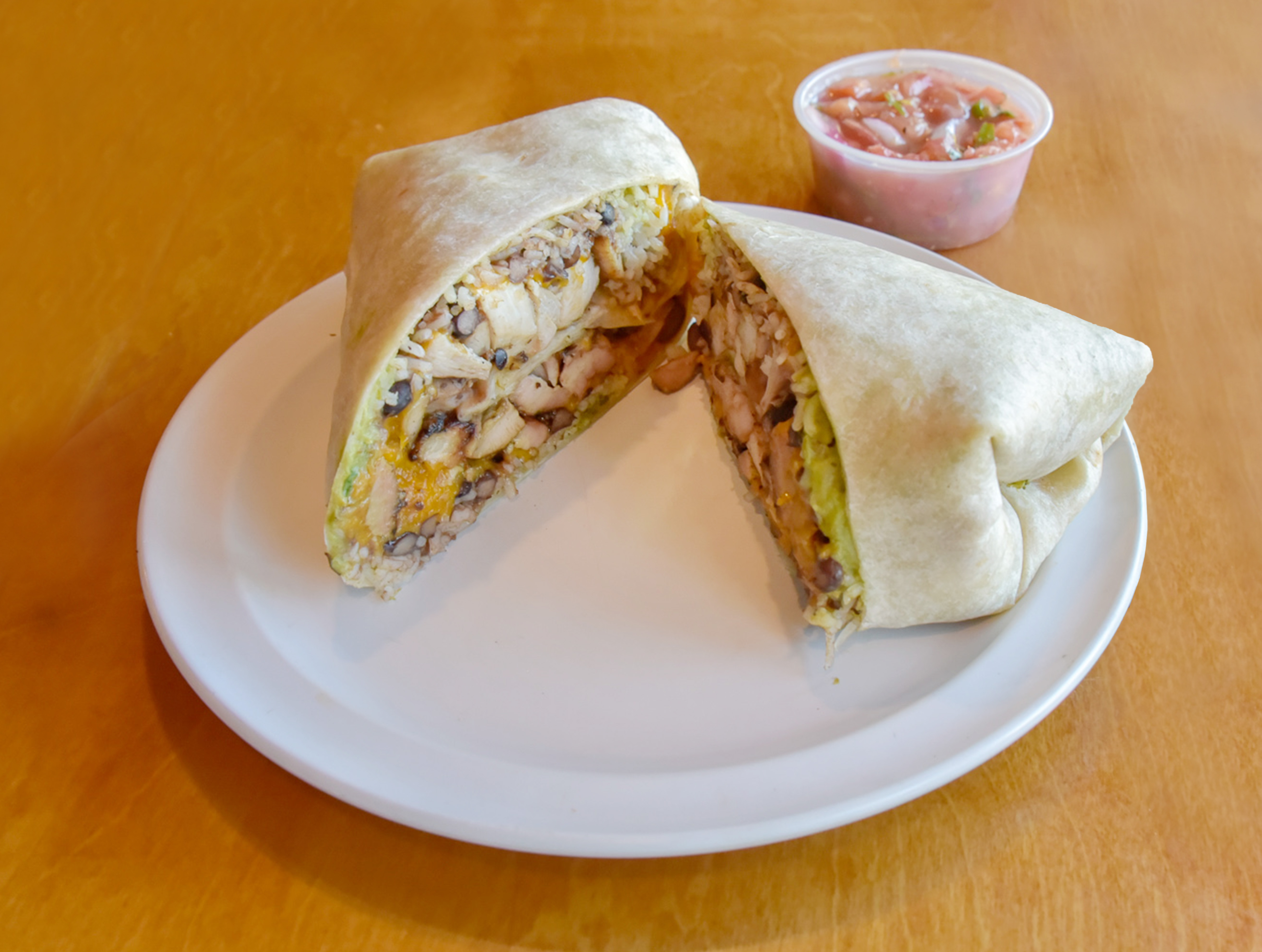 Order Grilled Chicken Burrito food online from Burrito Drive store, Madison on bringmethat.com