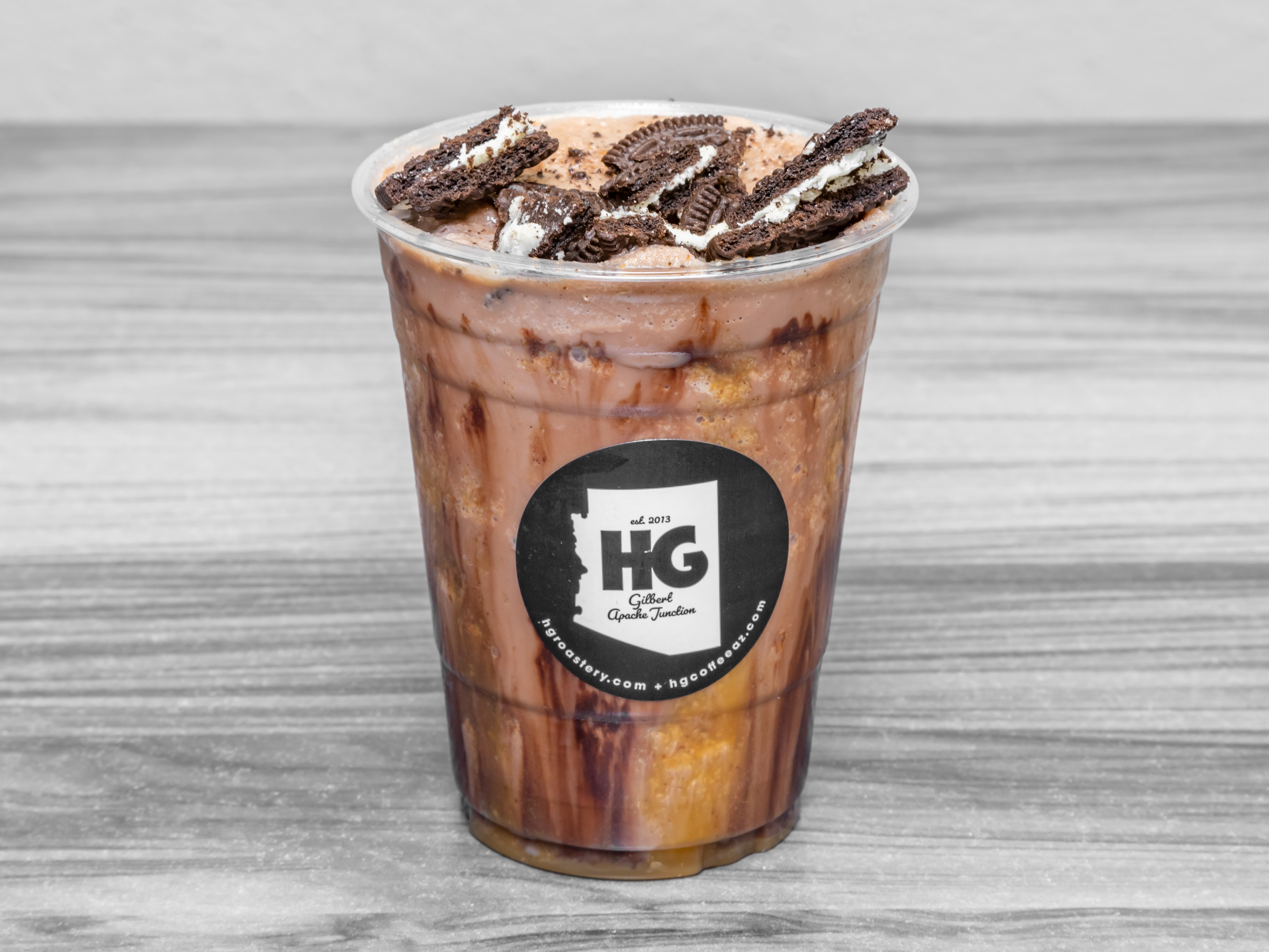Order Blended Frappes Cookies and Creme food online from Hg Coffee store, Apache Junction on bringmethat.com