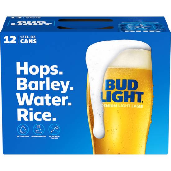Order Bud Light, 12pk-12oz can beer (4.2% ABV) food online from Kwik Pik Market store, Ukiah on bringmethat.com