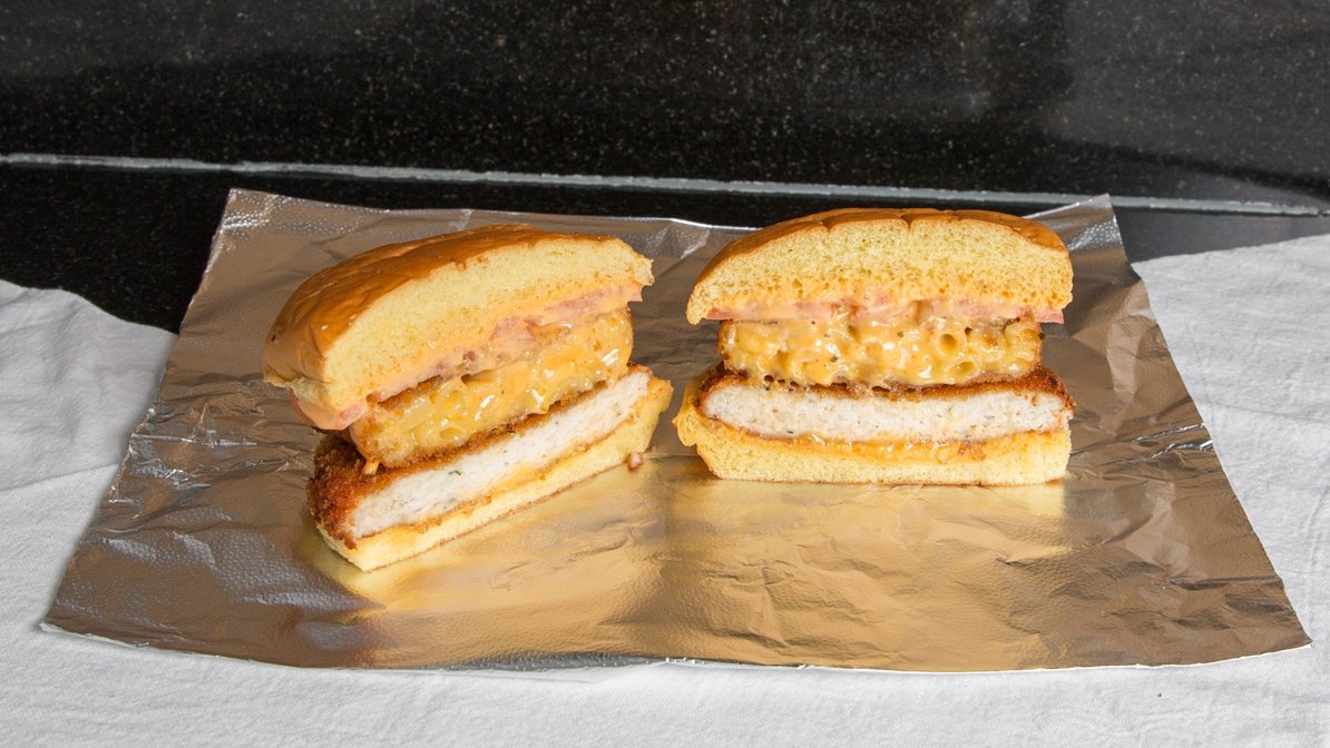 Order Chicken Mac Sandwich food online from Cars Sandwiches & Shakes store, Montclair on bringmethat.com