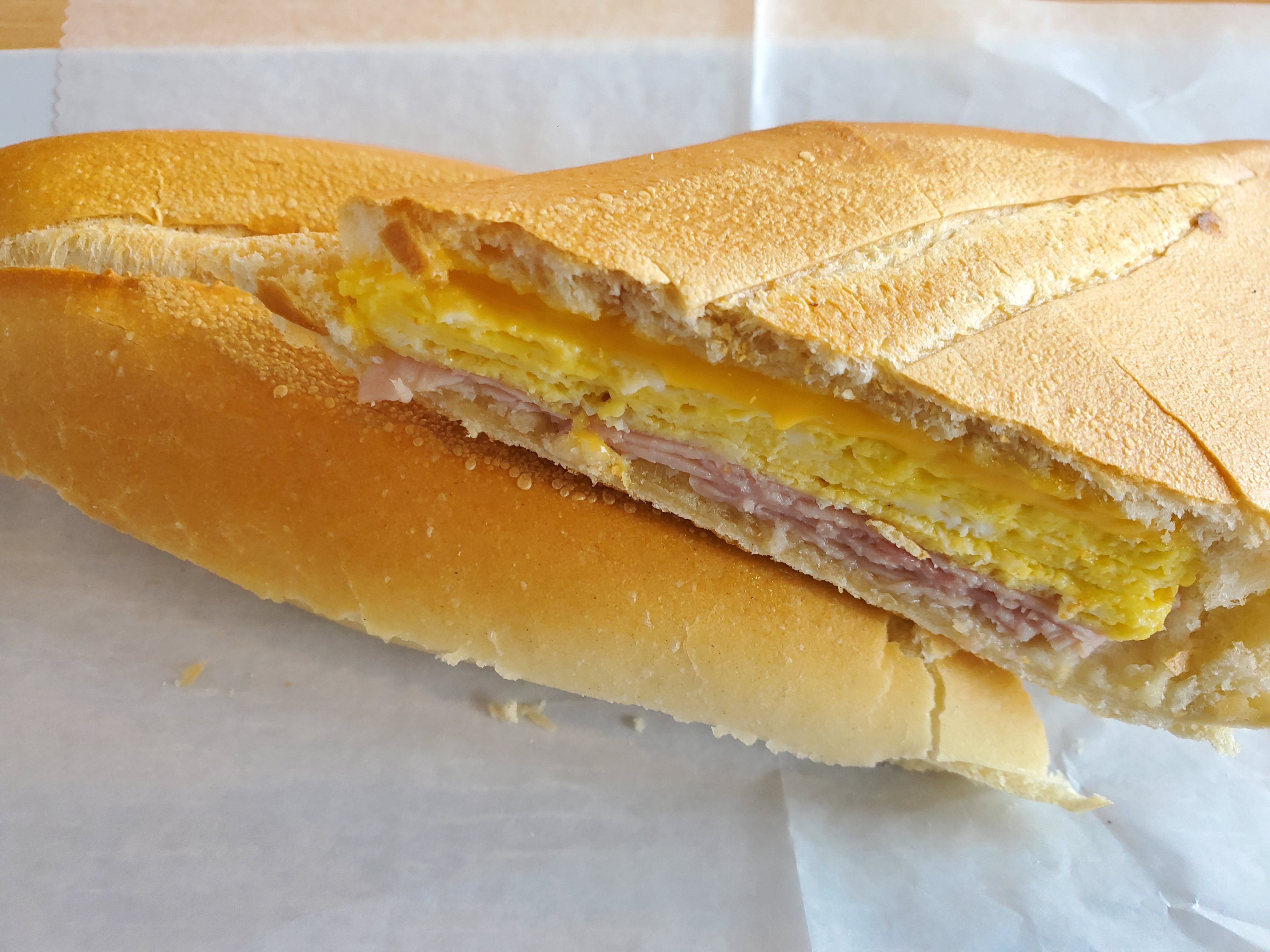 Order 12. Ham egg n cheese Sandwich food online from Havana store, Bloomfield on bringmethat.com