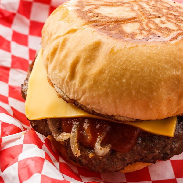Order BBQ Burger food online from Bullchicks store, Baton Rouge on bringmethat.com