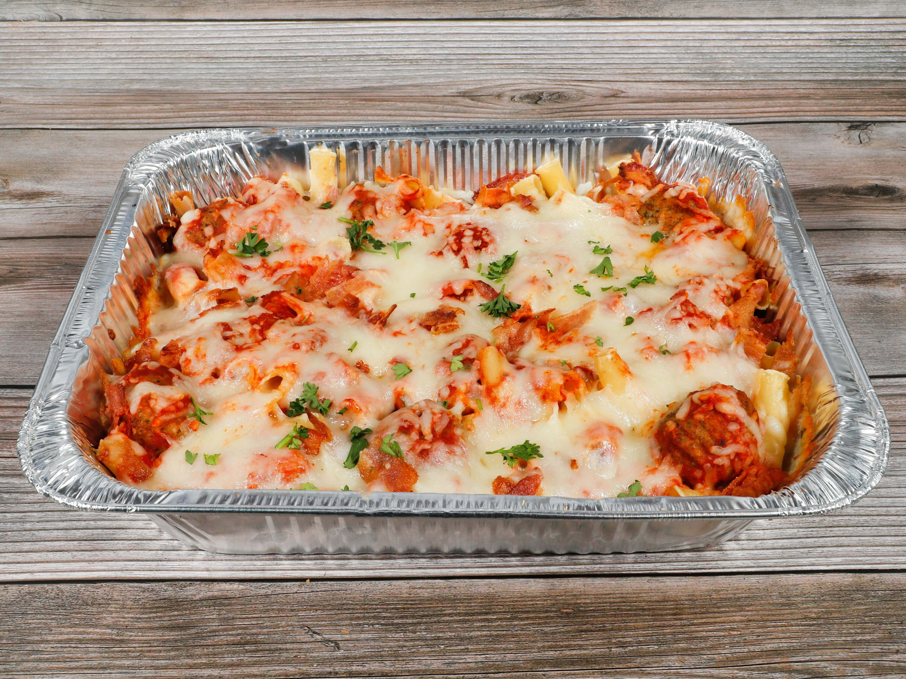 Order Baked Zitti Pasta food online from Ciao Italiano! store, San Mateo on bringmethat.com