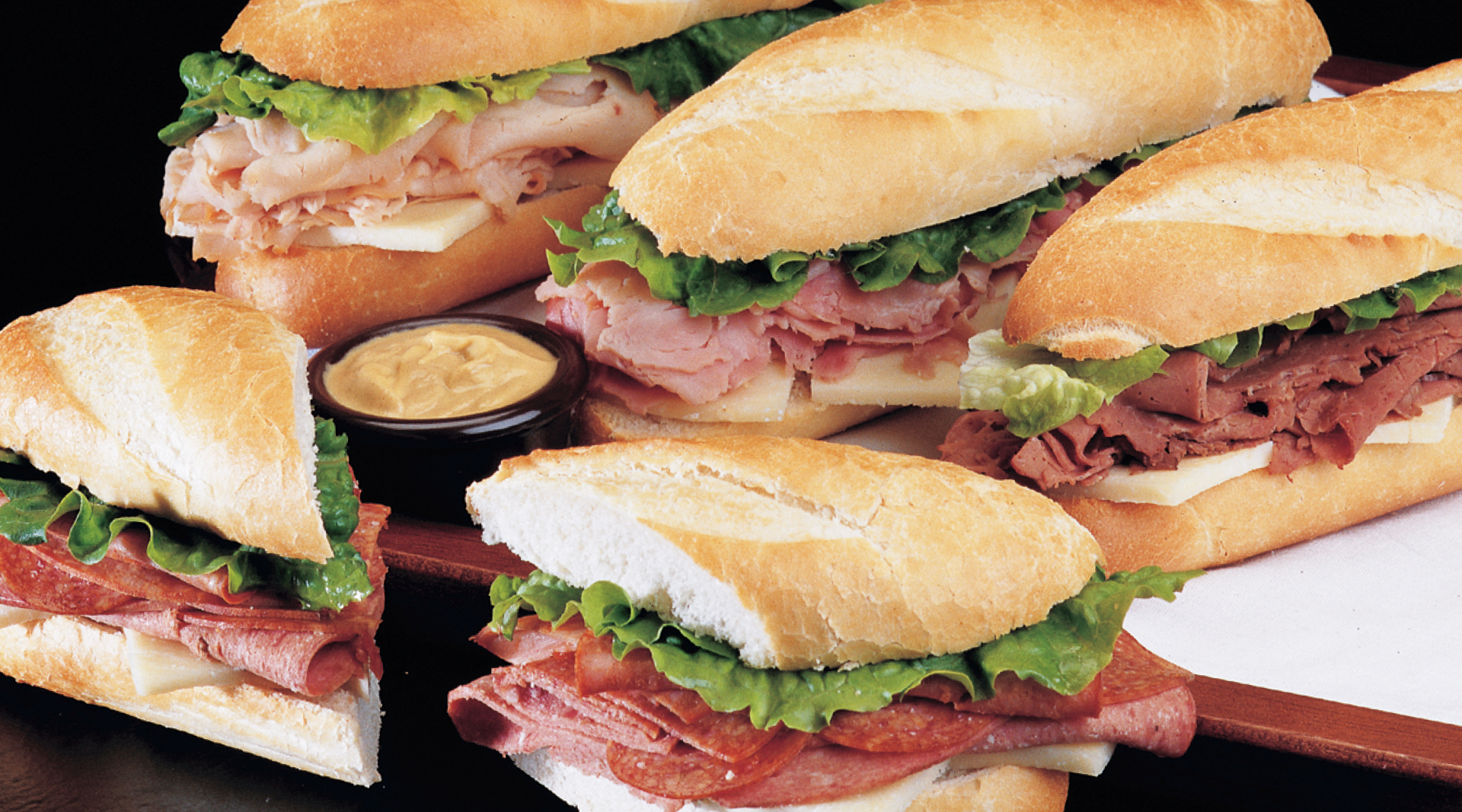 Order Ham & Cheese Sub food online from Noble Roman Pizza store, Glenview on bringmethat.com