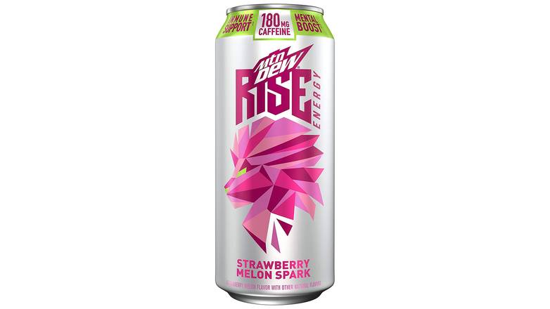 Order MTN DEW RISE ENERGY Strawberry Melon Spark, 16 oz Cans food online from Gud2Go store, Marlton on bringmethat.com