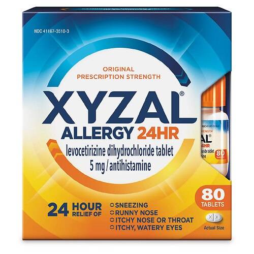 Order XYZAL Adult Allergy 24HR Tablets - 80.0 ea food online from Walgreens store, Forney on bringmethat.com