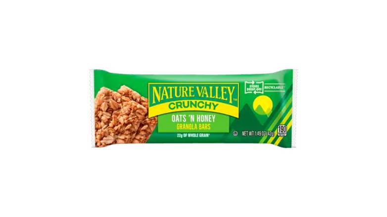 Order Nature Valley Crunchy Oats 'N Honey Granola Bar food online from Trumbull Mobil store, Trumbull on bringmethat.com