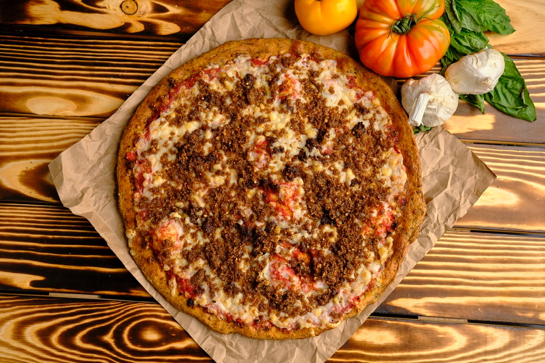 Order Vegan Meat Lovers Pizza food online from Plant Based Pizza store, Atlanta on bringmethat.com
