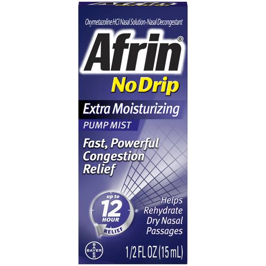 Order Afrin No Drip Extra Moisturizing Pump Mist (0.5 oz) food online from Rite Aid store, WILDWOOD on bringmethat.com