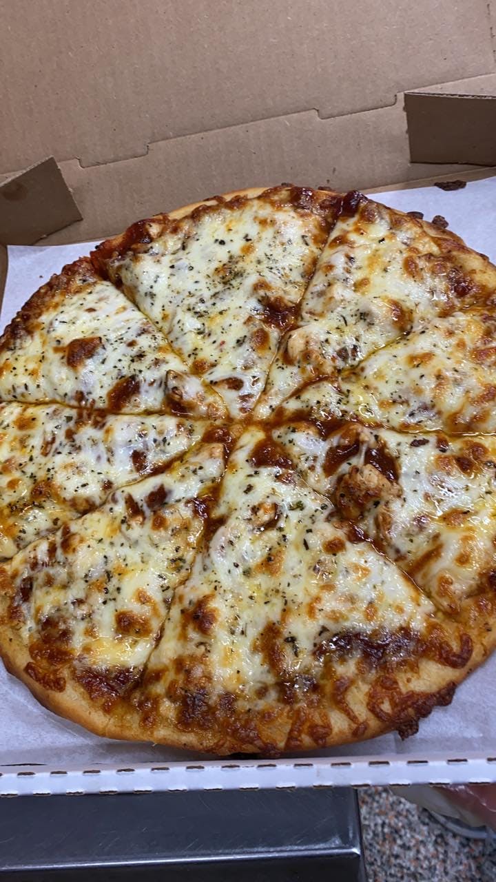 Order 1-Topping Cheese Pizza - Small 9" food online from Leonardo's Pizza store, Fairlawn on bringmethat.com