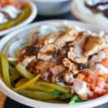 Order Chicken Shawarma Salad food online from Abu Omar Halal store, Katy on bringmethat.com
