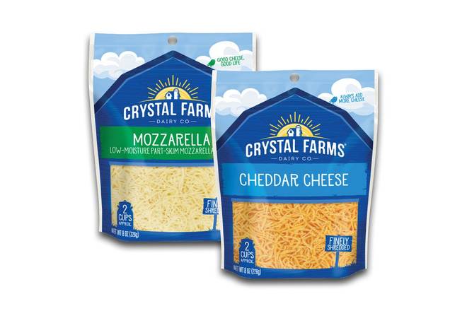 Order Crystal Farm Shredded Cheese food online from KWIK TRIP #655 store, Hartford on bringmethat.com