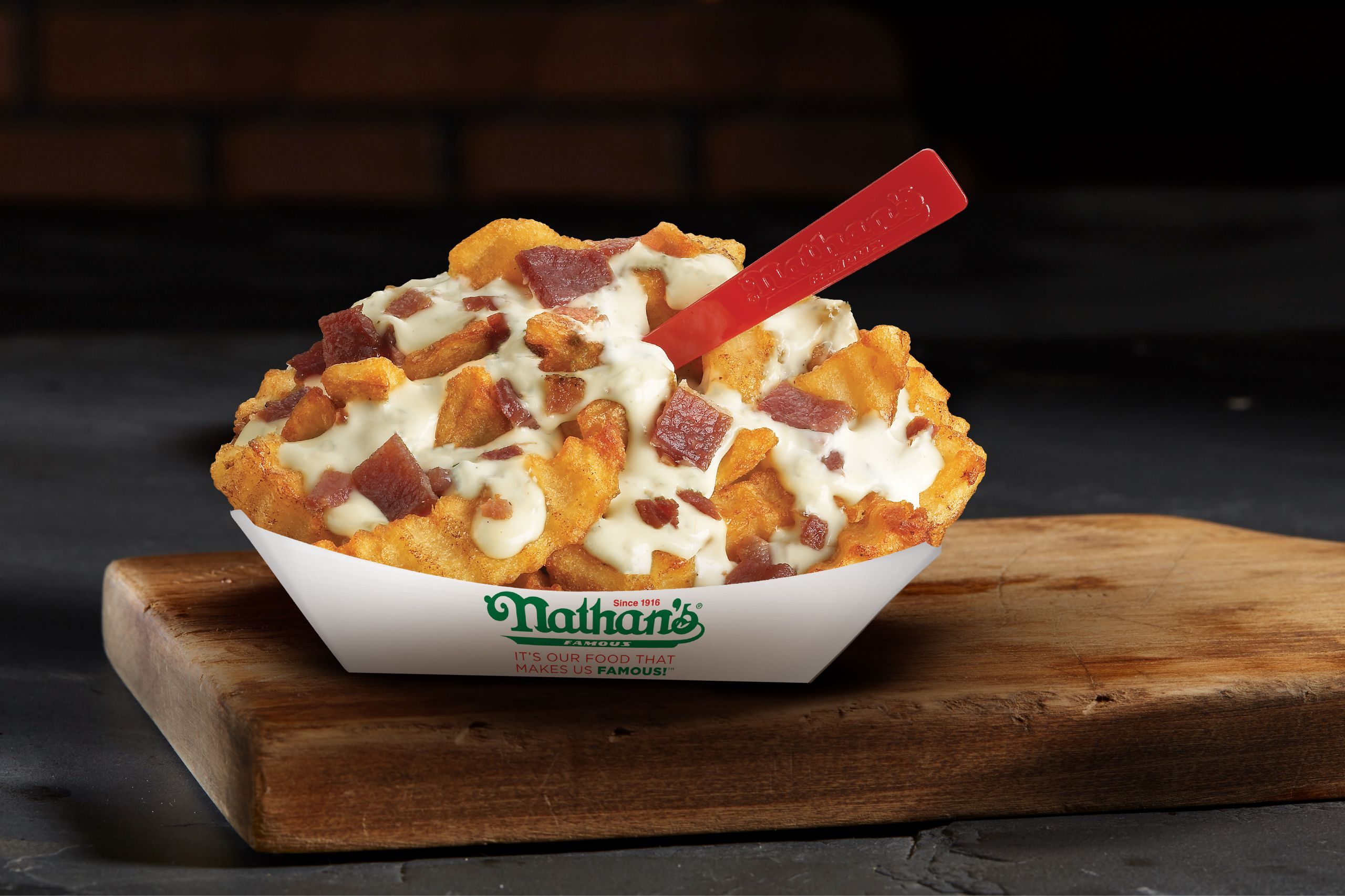 Order Bacon Ranch Fries food online from Nathan's Hot Dogs store, Charlotte on bringmethat.com