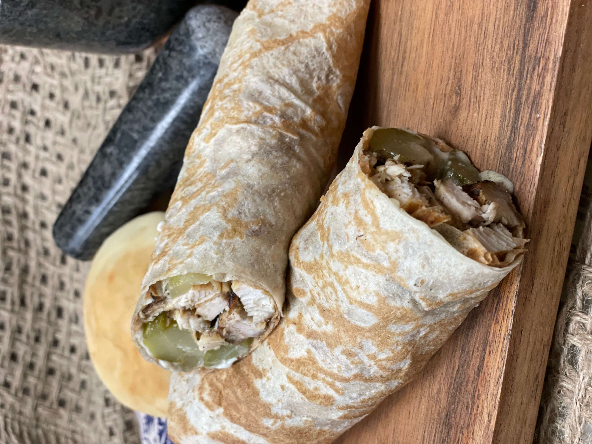 Order Chicken Shawarma Wrap food online from Jennifer Cafe store, Walled Lake on bringmethat.com
