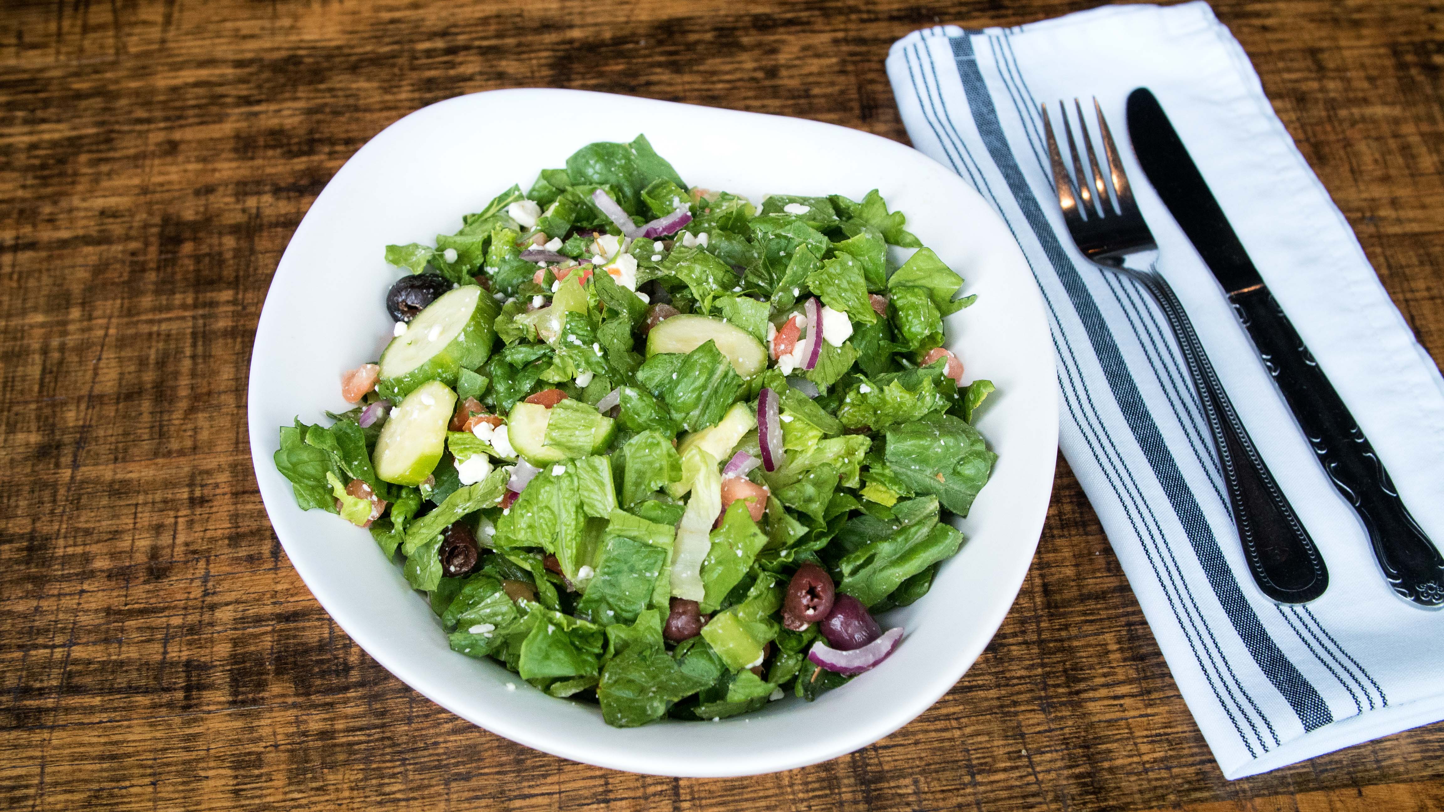 Order Greek Salad food online from Rotiss-A-Q store, Mount Kisco on bringmethat.com