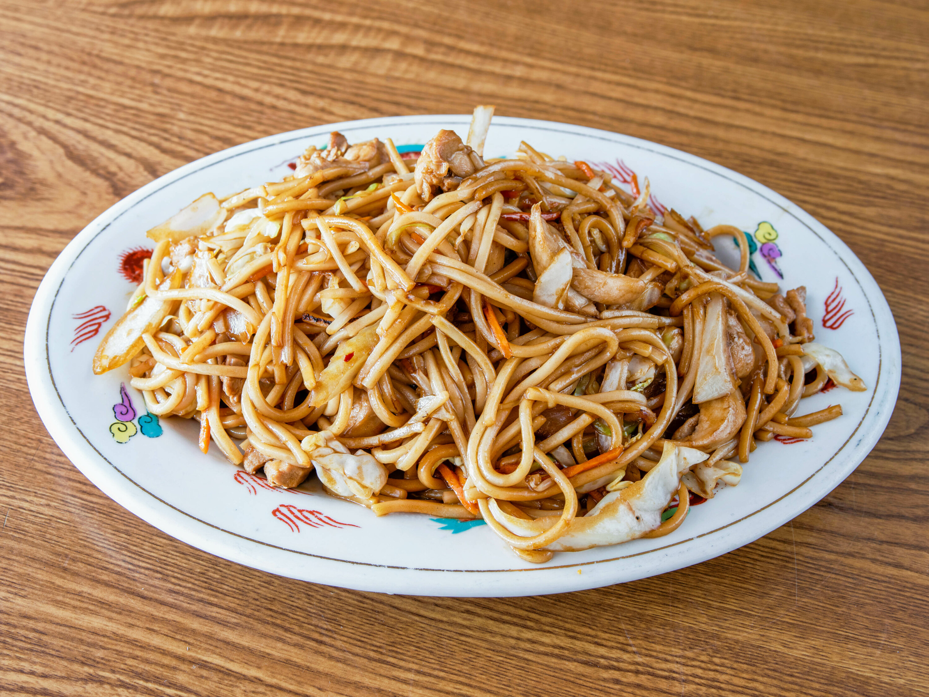 Order 1. Chicken Lo Mein food online from King Wong Chinese store, Phoenix on bringmethat.com