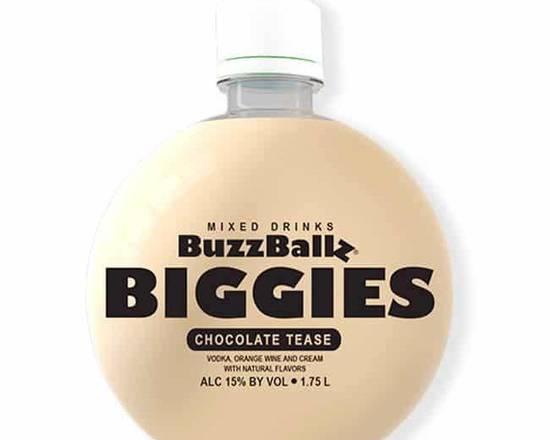 Order BuzzBallz Biggies Chocolate Tease 1.75L 20% food online from Pit Stop Liquor Mart store, El Monte on bringmethat.com