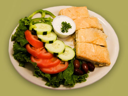 Order Spanakopita Appetizer food online from Troy Greek Restaurant store, San Diego on bringmethat.com