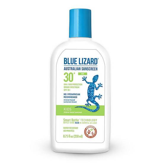 Order Blue Lizard 8.75 oz. Mineral Based SPF 30+ Kids Australian Sunscreen food online from Bed Bath & Beyond store, Kennesaw on bringmethat.com
