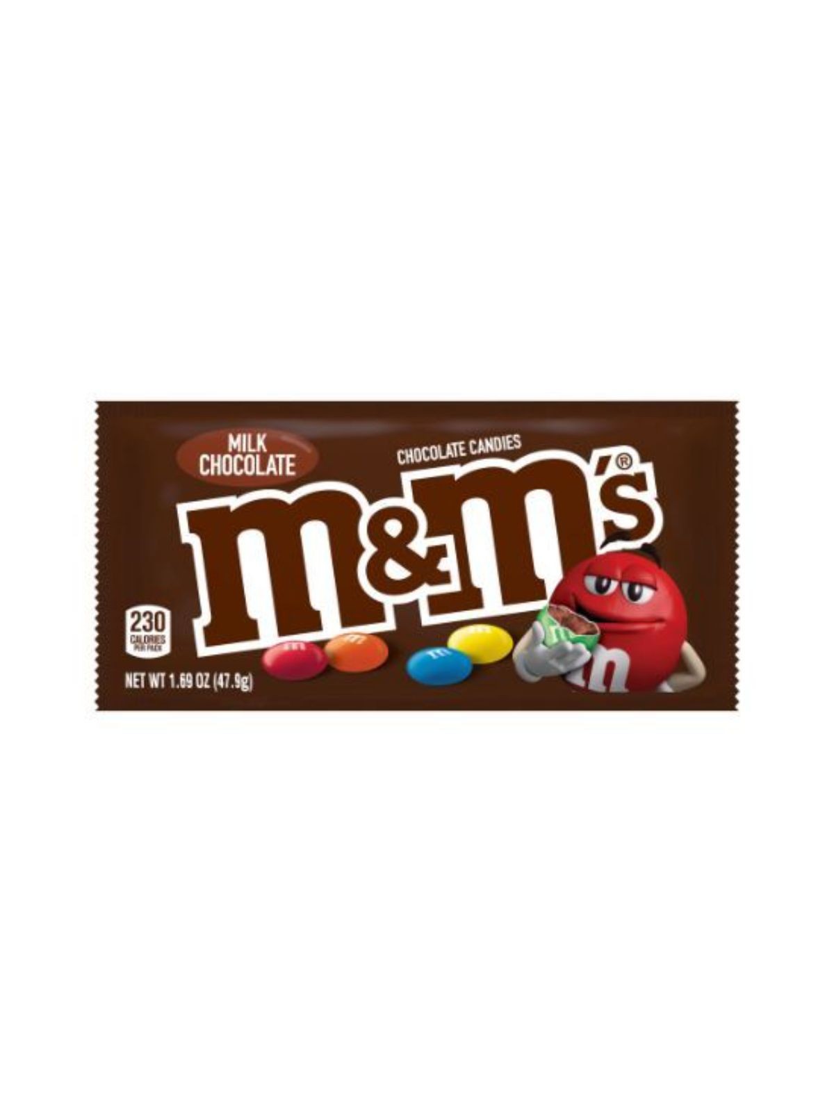 Order M&M's Milk Chocolate Candy (1.69 oz) food online from Stock-Up Mart store, Houston on bringmethat.com