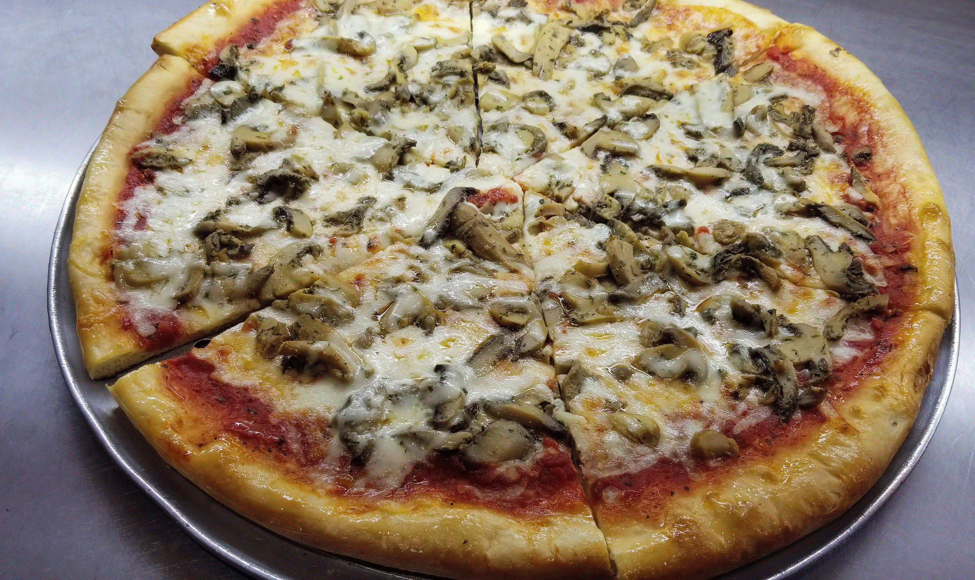 Order Mushroom Pizza food online from Roman Delight Pizza store, Baltimore on bringmethat.com