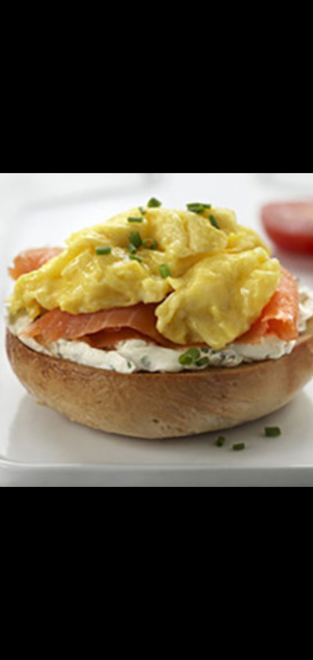 Order Scrambled Eggs Smoked Salmon Green Onions & Cream Cheese Sandwich  food online from American Gourmet Foods Deli store, New York on bringmethat.com