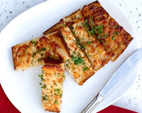 Order Cheesy Garlic Bread with Crab food online from The Fish Market store, San Mateo on bringmethat.com