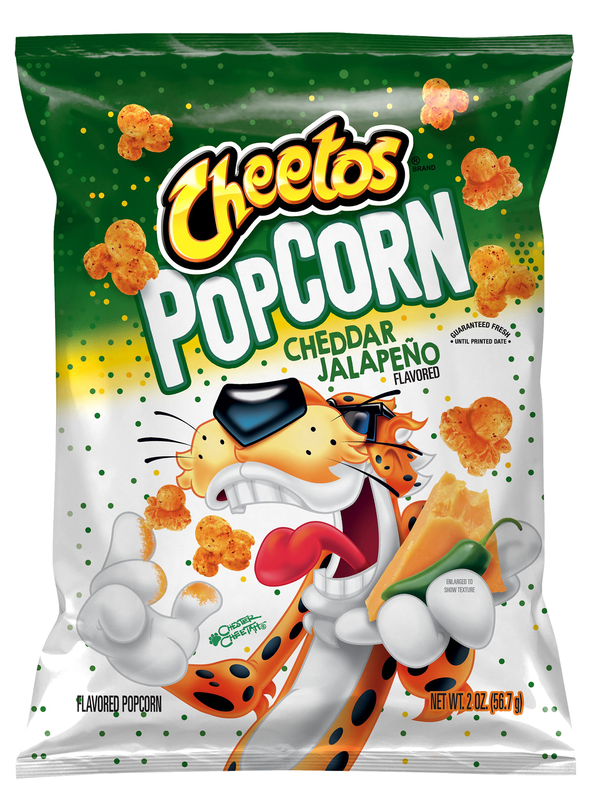 Order Cheetos Cheddar Jalapeno Popcorn 2oz food online from Extramile store, Desert Hot Springs on bringmethat.com