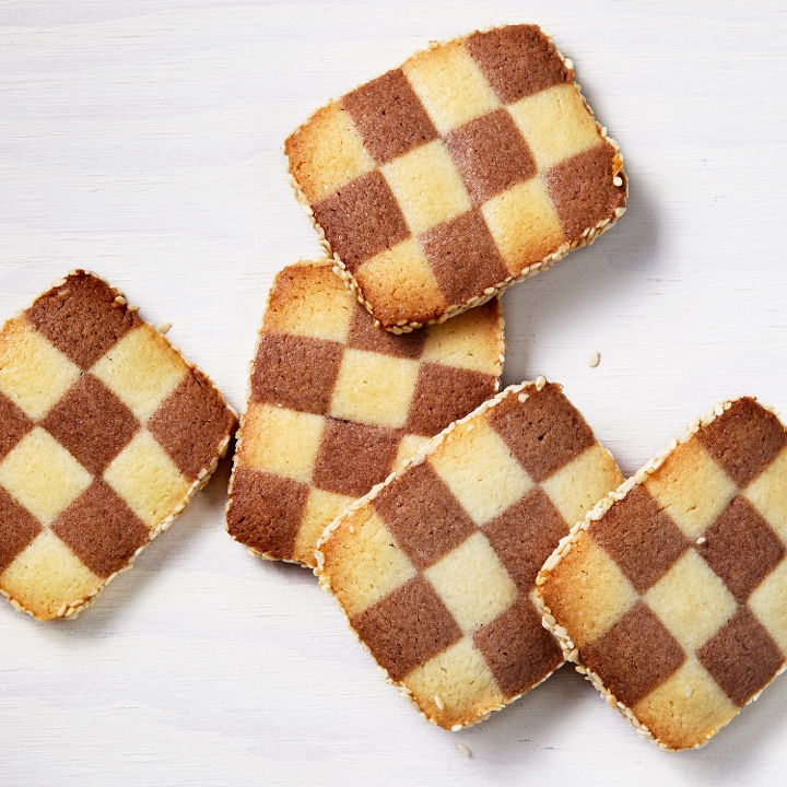 Order Checkered Cookie food online from Cinderella Bakery & Cafe store, San Francisco on bringmethat.com