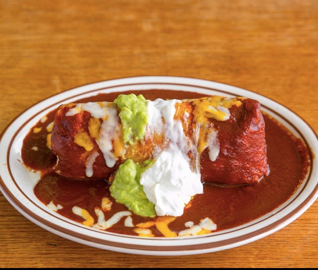 Order Asada Super Deluxe Wet Burrito food online from Mi Zacatecas Mexican Food store, Hawthorne on bringmethat.com