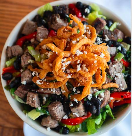 Order Tri-Tip Salad food online from Holy Cow store, Santa Monica on bringmethat.com